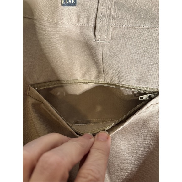 Bluffworks Original Pants Mens Size 38x32 Khaki Tan Relaxed Fit Travel Golf - Picture 7 of 15